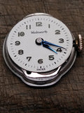 Vtg Ladies Wadsworth Wind Up Wristwatch 10K RGP Bezel 17j Flex Size 7.5"  Works!