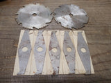 Vtg Dunlap Groover & Dado Cutters Set with 5 Chippers 2 Outside Cutters w/Box