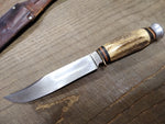 Vtg York Cutlery Solingen Germany 10" #646 Fixed Blade Hunting Knife w/Sheath!