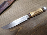 Vtg York Cutlery Solingen Germany 10" #646 Fixed Blade Hunting Knife w/Sheath!