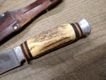 Vtg York Cutlery Solingen Germany 10" #646 Fixed Blade Hunting Knife w/Sheath!