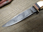 Vtg Monarch #2111 7.5 inch Fixed Blade Hunting Knife w/Sheath Made In Japan