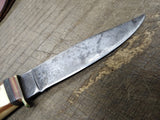 Vtg Monarch #2111 7.5 inch Fixed Blade Hunting Knife w/Sheath Made In Japan