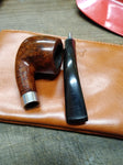 Firedog Pipe Tobacco Lined Pouch w/Quickie Smoking Pipe and Seating Zipper!