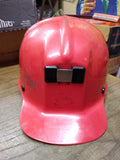 Vtg MSA Comfo Cap Miners Low Vein Red Bump Cap Hard Hat w/MSA Suspension Nice!