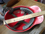 Vtg MSA Comfo Cap Miners Low Vein Red Bump Cap Hard Hat w/MSA Suspension Nice!