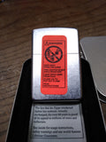 Vtg Unfired 2001 It's National Zippo Day Street Chrome Cigarette Lighter w/Box!