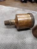 Antique Vtg 4 Pc Lot American Injector Hit & Miss Engine Brass Grease Cup Oilers