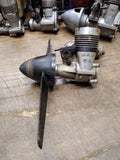 OS MAX 20 RC Airplane Gas Glow Plug Engine OS 702 Muffler Good Compression!