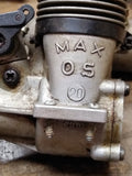 OS MAX 20 RC Airplane Gas Glow Plug Engine OS 702 Muffler Good Compression!