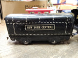 Vtg MARX Tin Locomotive Train Set Wind Up Motor 5 Cars w/Key Working Motor Bell!
