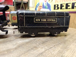 Vtg MARX Tin Locomotive Train Set Wind Up Motor 5 Cars w/Key Working Motor Bell!