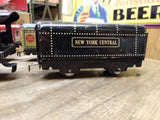 Vtg MARX Tin Locomotive Train Set Wind Up Motor 5 Cars w/Key Working Motor Bell!