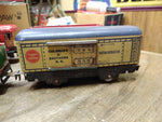 Vtg MARX Tin Locomotive Train Set Wind Up Motor 5 Cars w/Key Working Motor Bell!