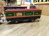 Vtg MARX Tin Locomotive Train Set Wind Up Motor 5 Cars w/Key Working Motor Bell!