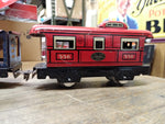 Vtg MARX Tin Locomotive Train Set Wind Up Motor 5 Cars w/Key Working Motor Bell!