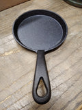 Unused Small 5 inch Cast Iron Pancake Egg Griddle Skillet Frying Pan Nice Shape!