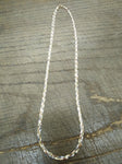 14K Rose Yellow White Gold Flat Braided Herring Bone 3 Strand 16" Necklace Italy