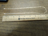 14K Rose Yellow White Gold Flat Braided Herring Bone 3 Strand 16" Necklace Italy