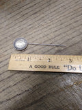 Vtg British Silver 6 Pence Coin Hat Pin 1930 King George V