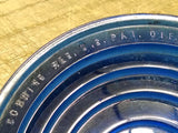 Vtg Corning Blue Domed Glass Lens 4 1/2" D X 3 1/2" FSO USA Railroad Signal Lens