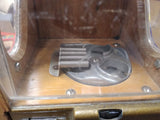 Vtg Victor Co 50s Baby Grand Charm Coin Op Vending Machine Wood Bubblegum Gumbal
