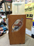 Vtg Victor Co 50s Baby Grand Charm Coin Op Vending Machine Wood Bubblegum Gumbal
