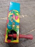 Vtg 2 Piece Kirchof Lithograph Tin Life Of The Party Noise Maker Lot Made In USA