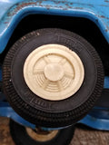 Vtg Tonka 1960's Stake Bed Pick Up Blue Dump Truck Pressed Steel Made In USA