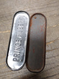 Vtg 2 Piece Tobacco Tin Lot Prince Albert Crimp Cut Half and Half Pipe Tobacco