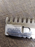 Vtg Durham Duplex Barbers Hair Shaper Open Comb Straight Razor Made In USA