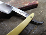Vtg Kut Ezy Straight Razor with Jimps Nice Scales w/Red Point Box Nice Shape!