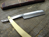 Vtg Kut Ezy Straight Razor with Jimps Nice Scales w/Red Point Box Nice Shape!