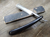 Vtg Moshy & Rahaim Napoleon #120 Straight Razor with Jimps Orig Box Nice Shape!