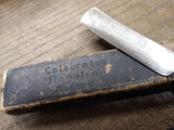 Vtg Moshy & Rahaim Napoleon #120 Straight Razor with Jimps Orig Box Nice Shape!