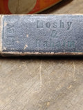 Vtg Moshy & Rahaim Napoleon #120 Straight Razor with Jimps Orig Box Nice Shape!