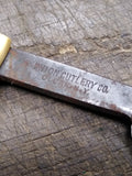 Vtg Union Cutlery Co Spike Straight Razor Olean New York USA w/Box Nice Shape!