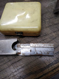 Vtg Ever Ready 3 Pc Travel Safety Razor Celluloid Case New York USA Nice Shape!