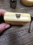 Vtg Ever Ready 3 Pc Travel Safety Razor Celluloid Case New York USA Nice Shape!