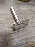 Vtg Ever Ready 3 Pc Travel Safety Razor Celluloid Case New York USA Nice Shape!