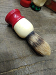 Vtg Ever Ready 100 Sterilized Badger Hair Shaving Brush Made In USA Nice Shape!