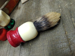 Vtg Ever Ready 100 Sterilized Badger Hair Shaving Brush Made In USA Nice Shape!