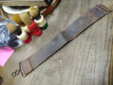 Vtg Antique Leather Barber Shop Straight Razor Sharpening Strop 16 inches