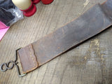 Vtg Antique Leather Barber Shop Straight Razor Sharpening Strop 16 inches