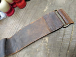 Vtg Antique Leather Barber Shop Straight Razor Sharpening Strop 16 inches