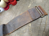 Vtg Antique Leather Barber Shop Straight Razor Sharpening Strop 16 inches