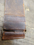Vtg Antique Leather Barber Shop Straight Razor Sharpening Strop 16 inches