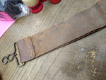 Vtg Antique Leather Barber Shop Straight Razor Sharpening Strop 16 inches