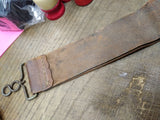 Vtg Antique Leather Barber Shop Straight Razor Sharpening Strop 16 inches