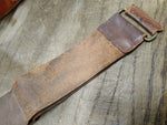 Vtg Antique Leather Barber Shop Straight Razor Sharpening Strop 16 inches